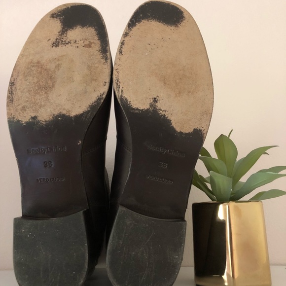 !MUST GO! See By Chloe Gold Chain Bootie - Picture 4 of 5